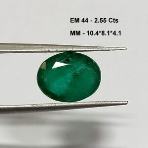 2.55 Cts Natural Zambian Emerald Gemstone Oval Cut