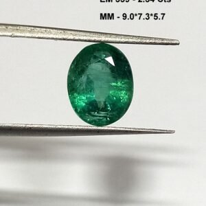 2.54 Cts Natural Zambian Emerald Gemstone Oval Cut