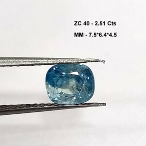 2.51 Cts Natural Cambodian Zircon Gemstone Oval Cut