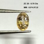 0.75 Cts Natural Tanzania Zircon Gemstone Oval Cut