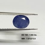 1.98 Cts Natural Burma Blue Sapphire Gemstone Oval Cut 7.6*6 MM BS158