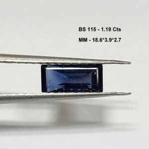 1.19 Cts Australian Natural Blue Sapphire Gemstone Octagon Cut 18.6*3.9 MM BS115