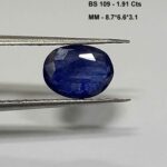 1.91 Cts Natural Burma Blue Sapphire Gemstone Oval Cut 8.7*6.6 MM BS109