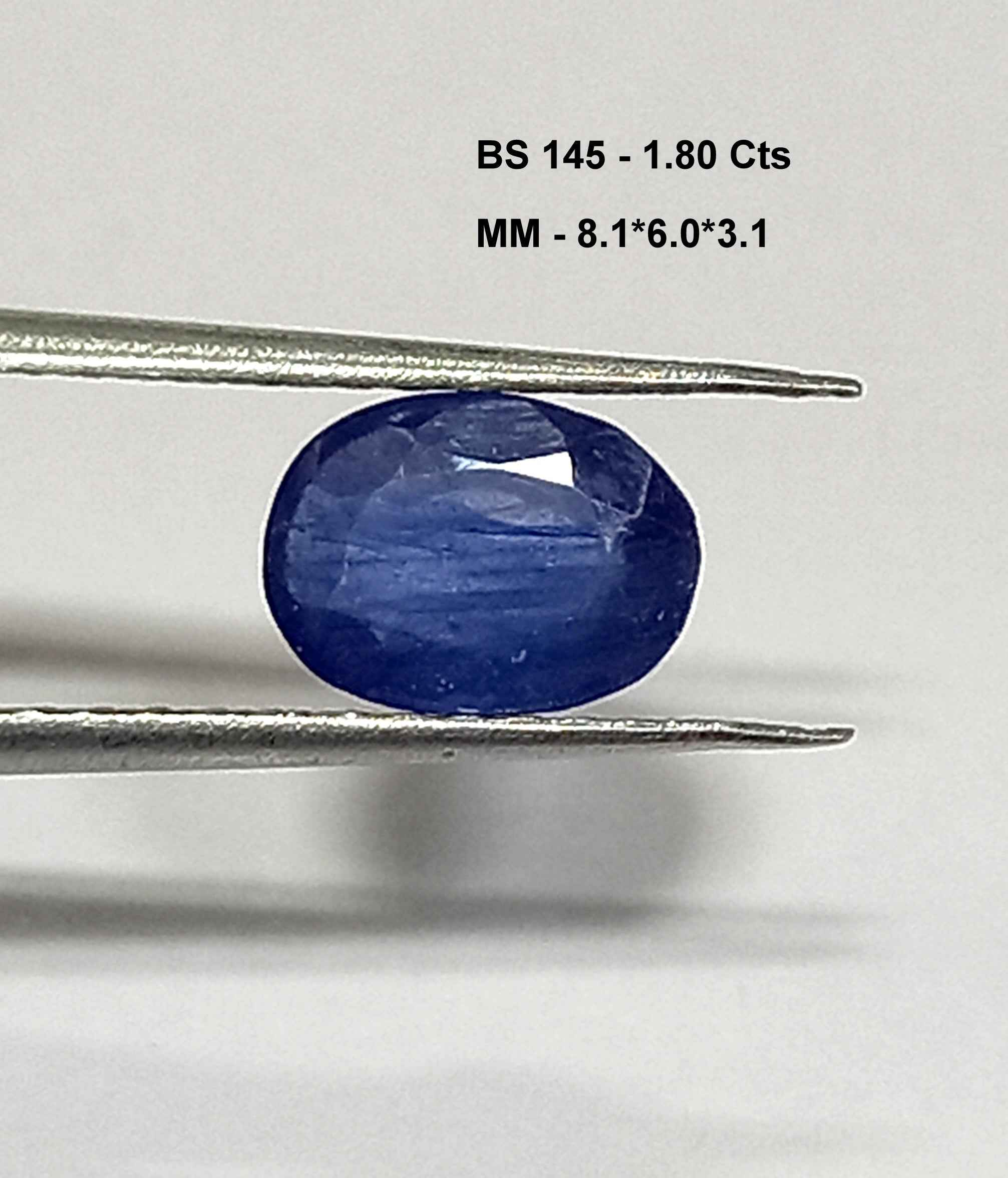1.80 Cts Natural Burma Blue Sapphire Gemstone Oval Cut 8.1*6 MM BS145