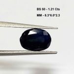 1.21 Cts Natural Australian Blue Sapphire Gemstone Oval Cut 8.3*6 MM BS50