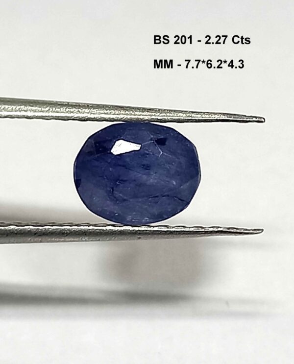 2.27 Cts Natural Burma Blue Sapphire Gemstone Oval Cut 7.7*6.2 MM BS201