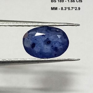 1.66 Cts Natural Burma Blue Sapphire Gemstone Oval Cut 8.3*5.7 MM BS189
