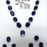 47.35 Cts 19 Pcs Burmese Blue Sapphire Gemstone Oval Cut 7.6-9.8 MM BS87
