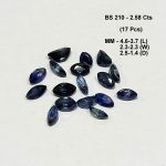 2.58 Cts 17 Pcs Marquise Cut Blue Sapphire Natural Australian Gemstone 4.6-3.7 MM BS210