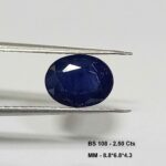 2.50 Cts Blue Sapphire Natural Gemstone Oval Cut 8.8*6.8 MM BS108