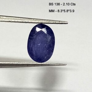 2.10 Cts Natural Burma Blue Sapphire Gemstone Oval Cut 8.3*5.8 MM BS136
