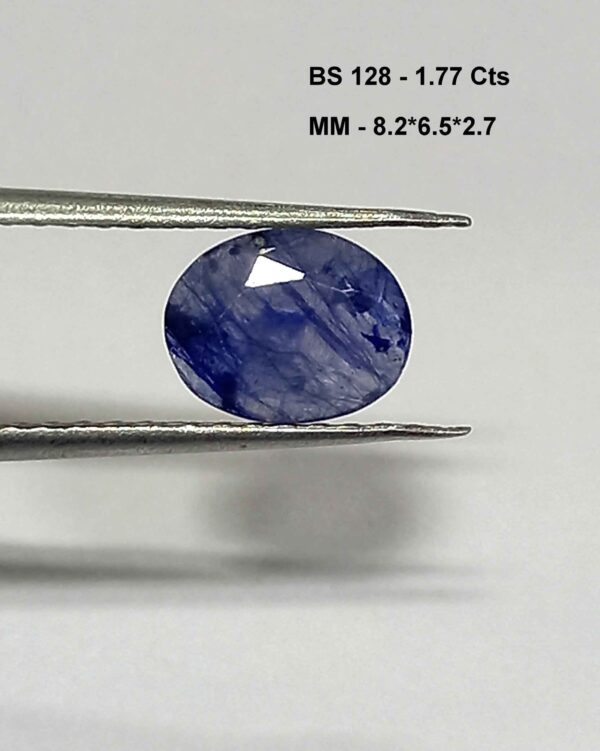 1.77 Cts Natural Burma Blue Sapphire Gemstone Oval Cut 8.2*6.5 MM BS128