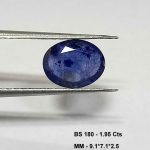 1.95 Cts Natural Burma Blue Sapphire Gemstone Oval Cut 9.1*7.1 MM BS180