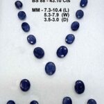 43.10 Cts 19 Pcs Burma Blue Sapphire Oval Cut Gemstone 7.3-10.4 MM BS88