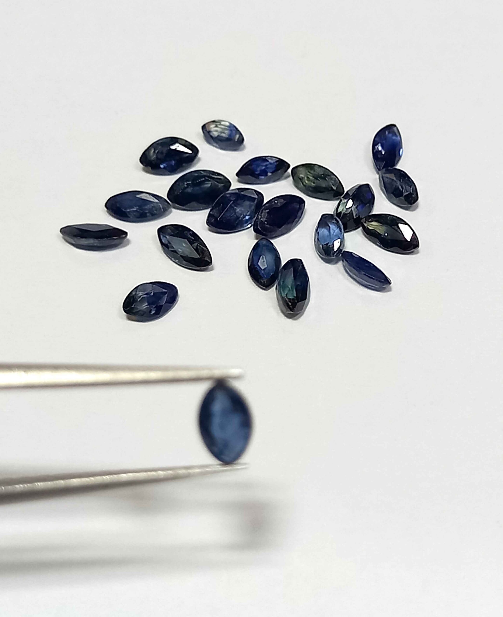 4.39 Cts 20 Pcs Blue Sapphire Natural Australian Gemstone Marquise Cut 5.3-3.8 MM BS209
