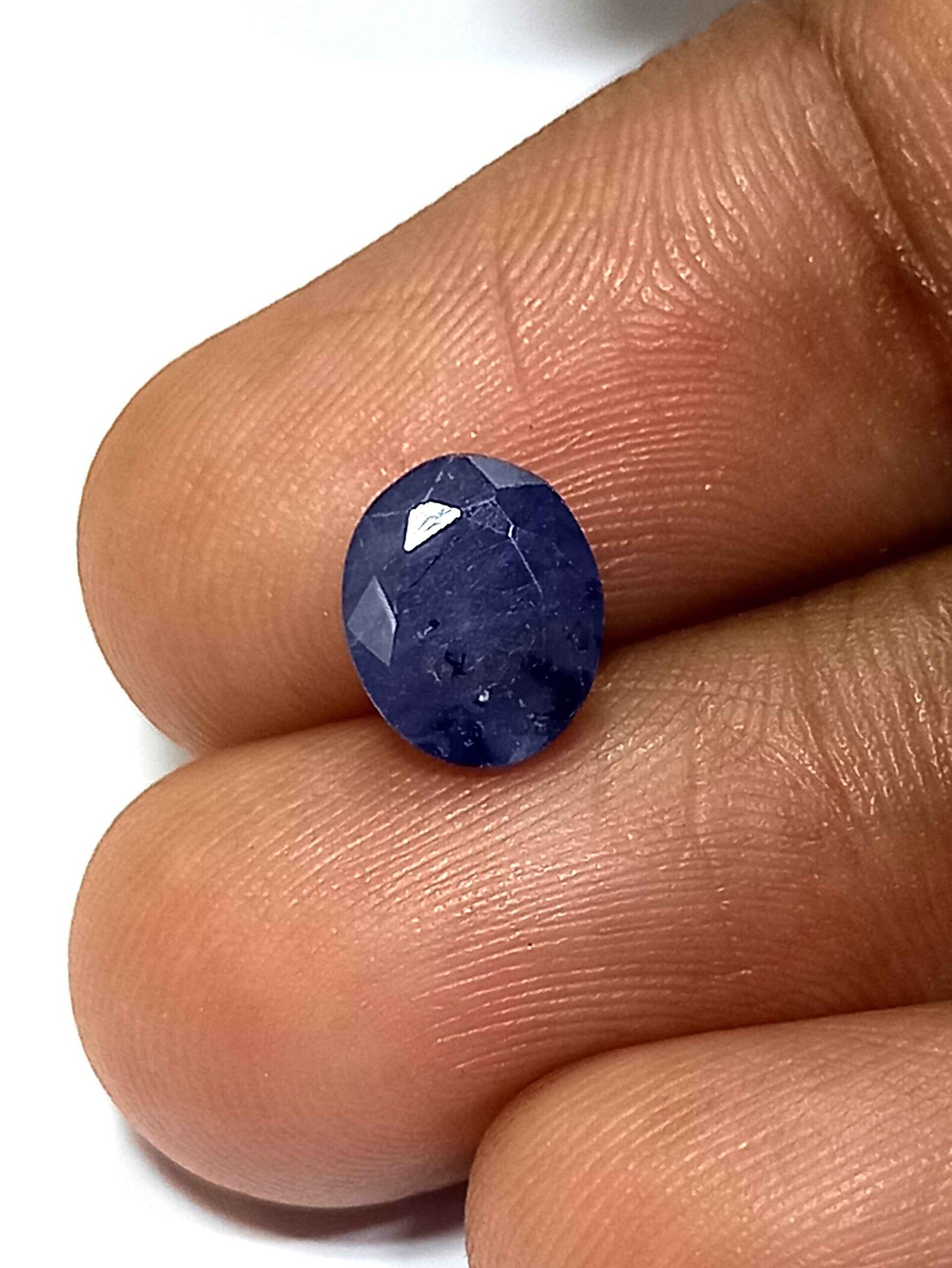NaturalBlueSapphireGemstone5_7820e6ee-779c-4e2f-9eb5-4ae53699e4cd 1.61 Cts Oval Cut Natural Burma Blue Sapphire Gemstone 7.9*6.5 MM BS195