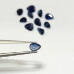 2.07 Cts 11 Pcs Natural Australian Blue Sapphire Gemstone Pear Cut 3.3-4.4 MM BS211