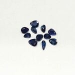 2.07 Cts 11 Pcs Natural Australian Blue Sapphire Gemstone Pear Cut 3.3-4.4 MM BS211