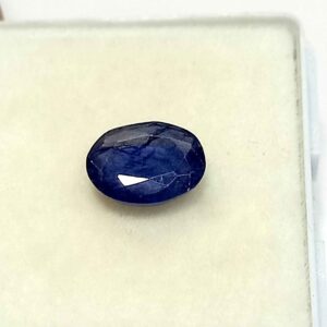 1.86 Cts Burma Blue Sapphire 8.1*6.3 MM Oval Cut Gemstone BS132 - Burma Blue Sapphire 1.86 Cts