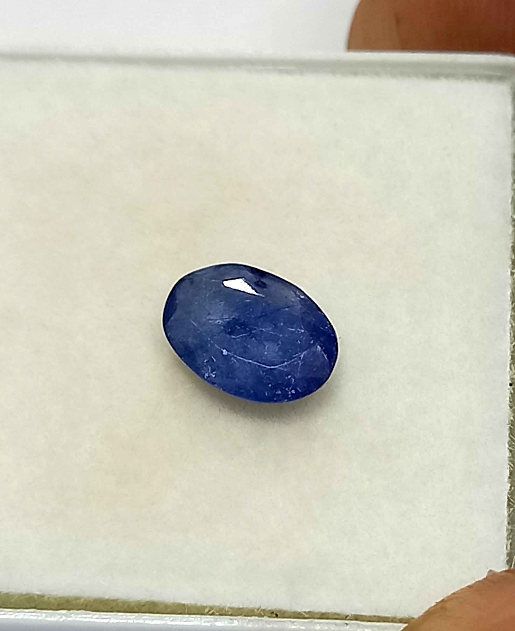 1.30 Cts Burma Blue Sapphire Natural Gemstone Oval Cut 8*5.8 MM BS193
