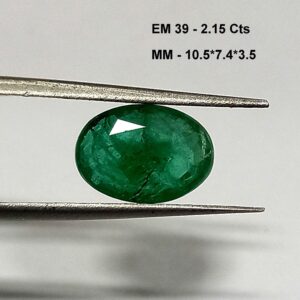 2.15 Cts Natural Zambian Emerald Gemstone Oval Cut 10.5*7.4 MM EM39 - Natural Zambian Emerald