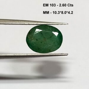 2.60 Cts Natural Zambian Emerald Oval Cut Gemstone 10.3*8 MM EM103