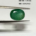1.75 Cts Natural Zambian Emerald Gemstone Oval Cut 9.0*6.8 MM EM108