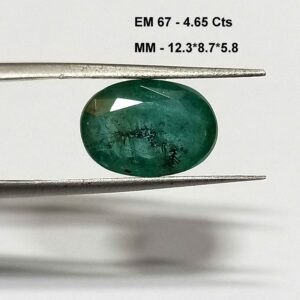 4.65 Cts Oval Cut Natural Zambian Emerald Gemstone 12.3*8.7 MM EM67