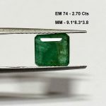 2.70 Cts Natural Zambian Emerald Gemstone Octagon Cut 9.1*8.3 MM EM74