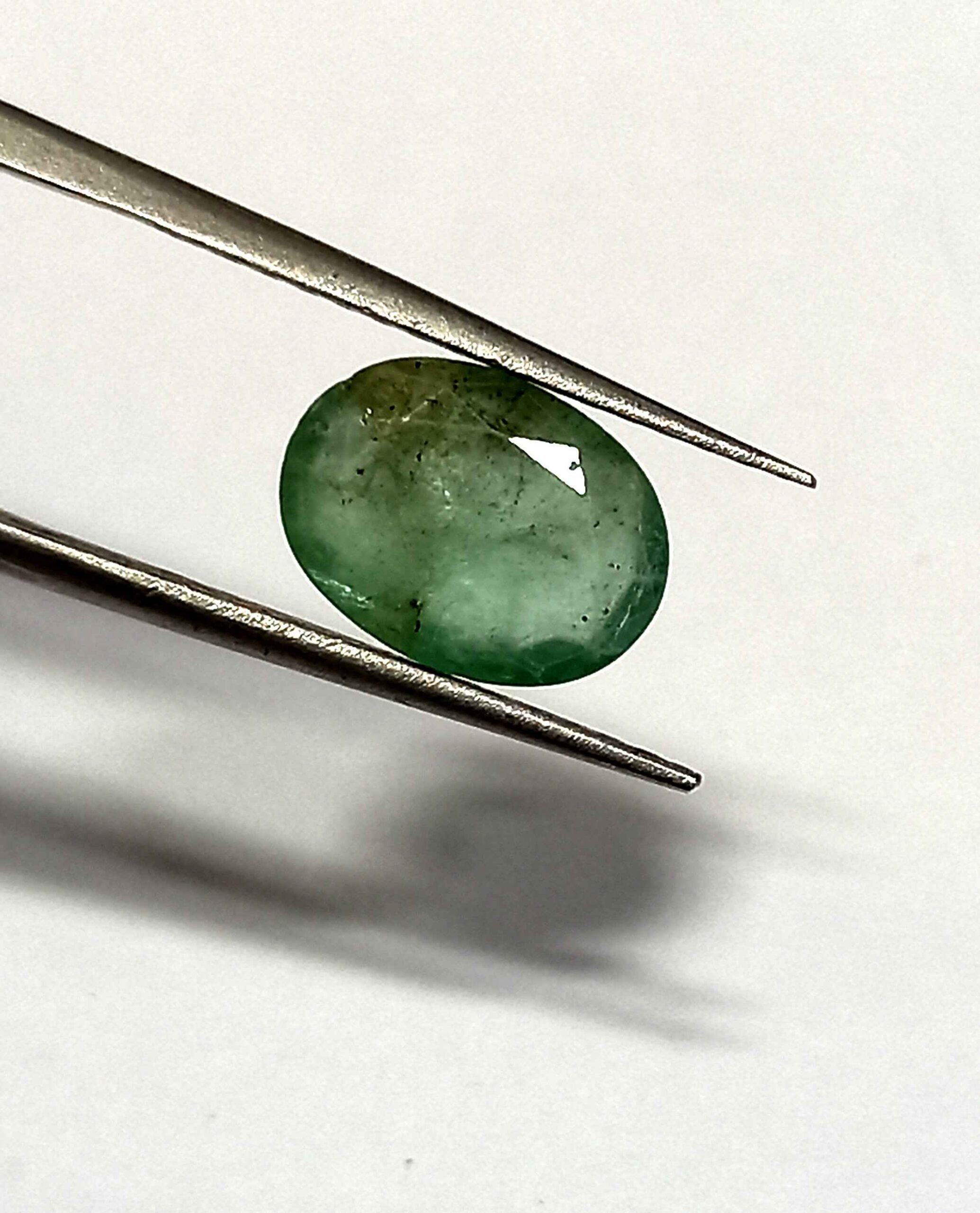 NaturalEmeraldGemstone2_290eb8b2-c537-45b3-8c3c-f7154e3517b5 2.35 Cts Zambian Emerald Natural Gemstone Oval Cut 10.4*7.7 MM EM101
