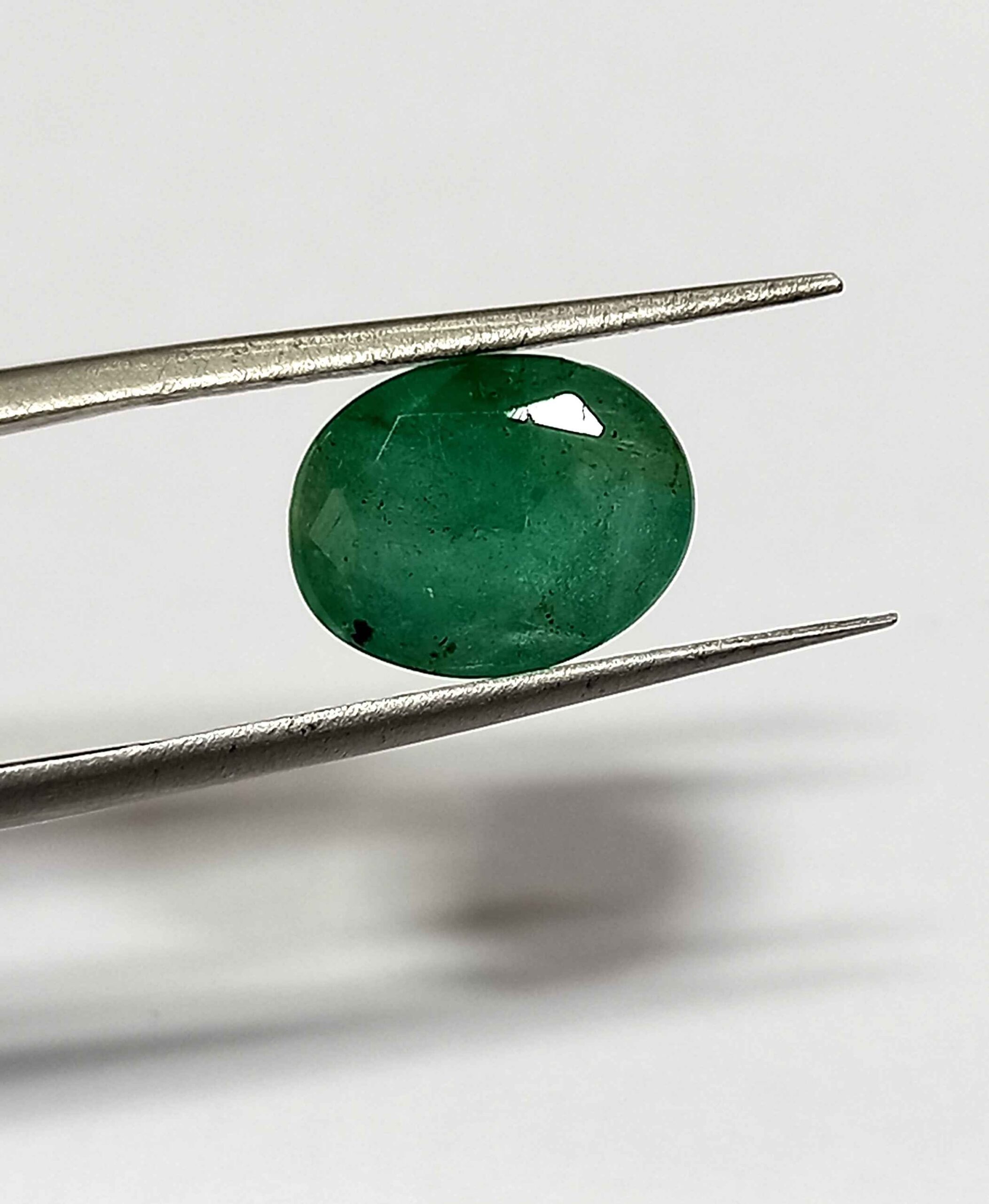 NaturalEmeraldGemstone2_6f0ee962-a344-4b9d-b136-9f3b528e7006 3.40 Cts Natural Zambian Emerald Gemstone Oval Cut 10.8*8.4 MM EM71