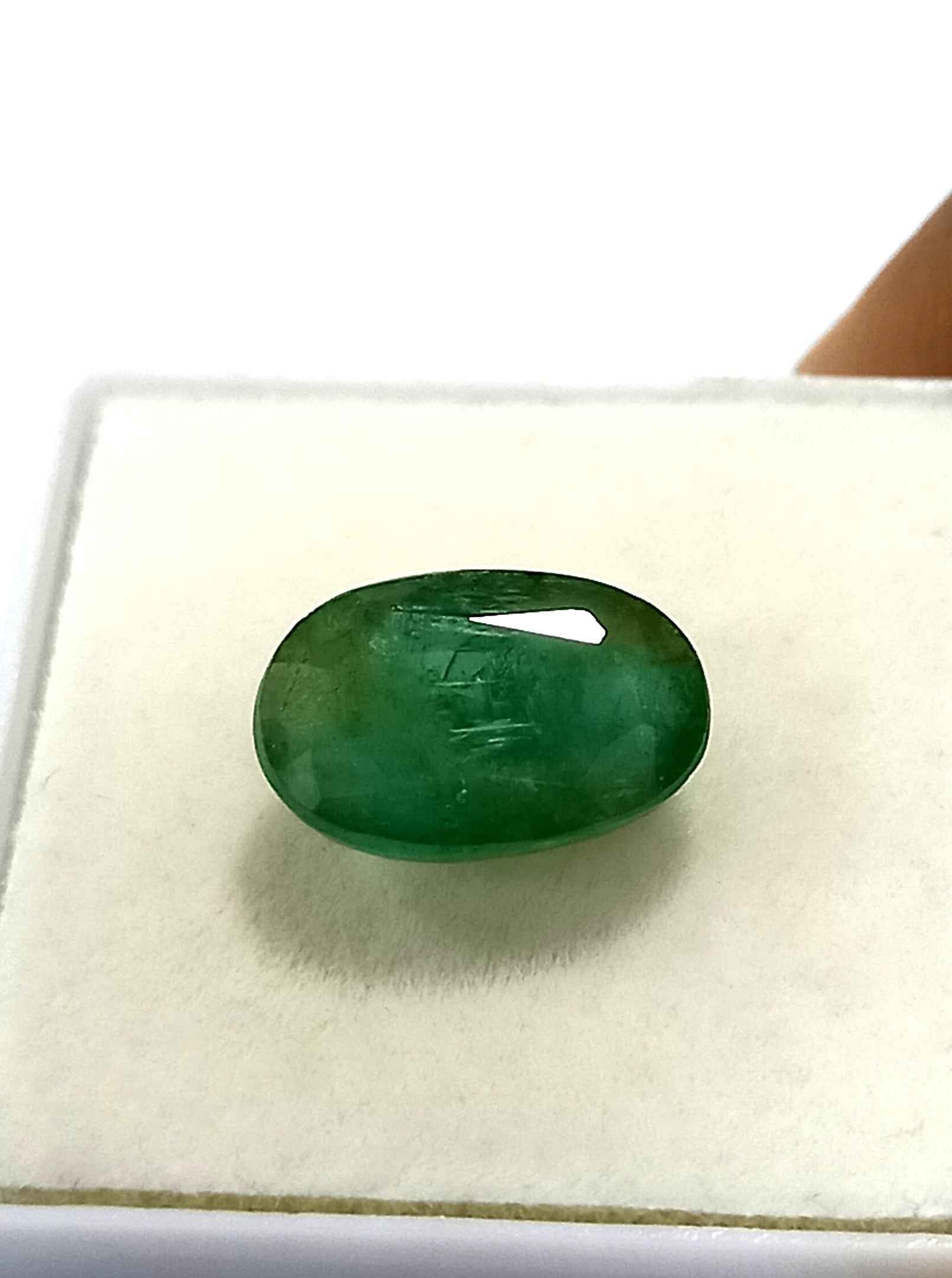 3.80 Cts Zambian Emerald Gemstone Oval Cut 11.7*7.7 MM EM33