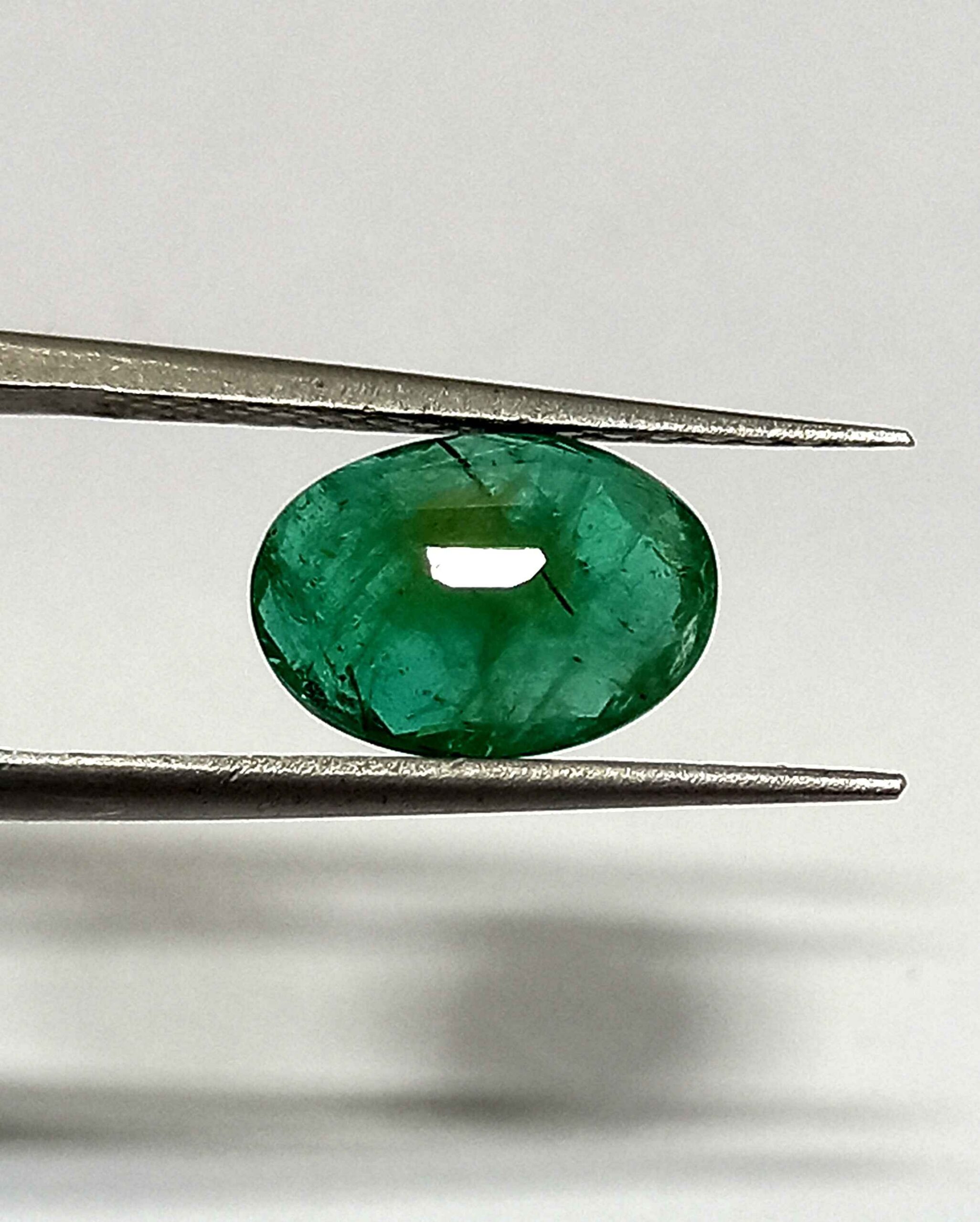 2.15 Cts Natural Zambian Emerald Gemstone Oval Cut 10.5*7.4 MM EM39 - Natural Zambian Emerald