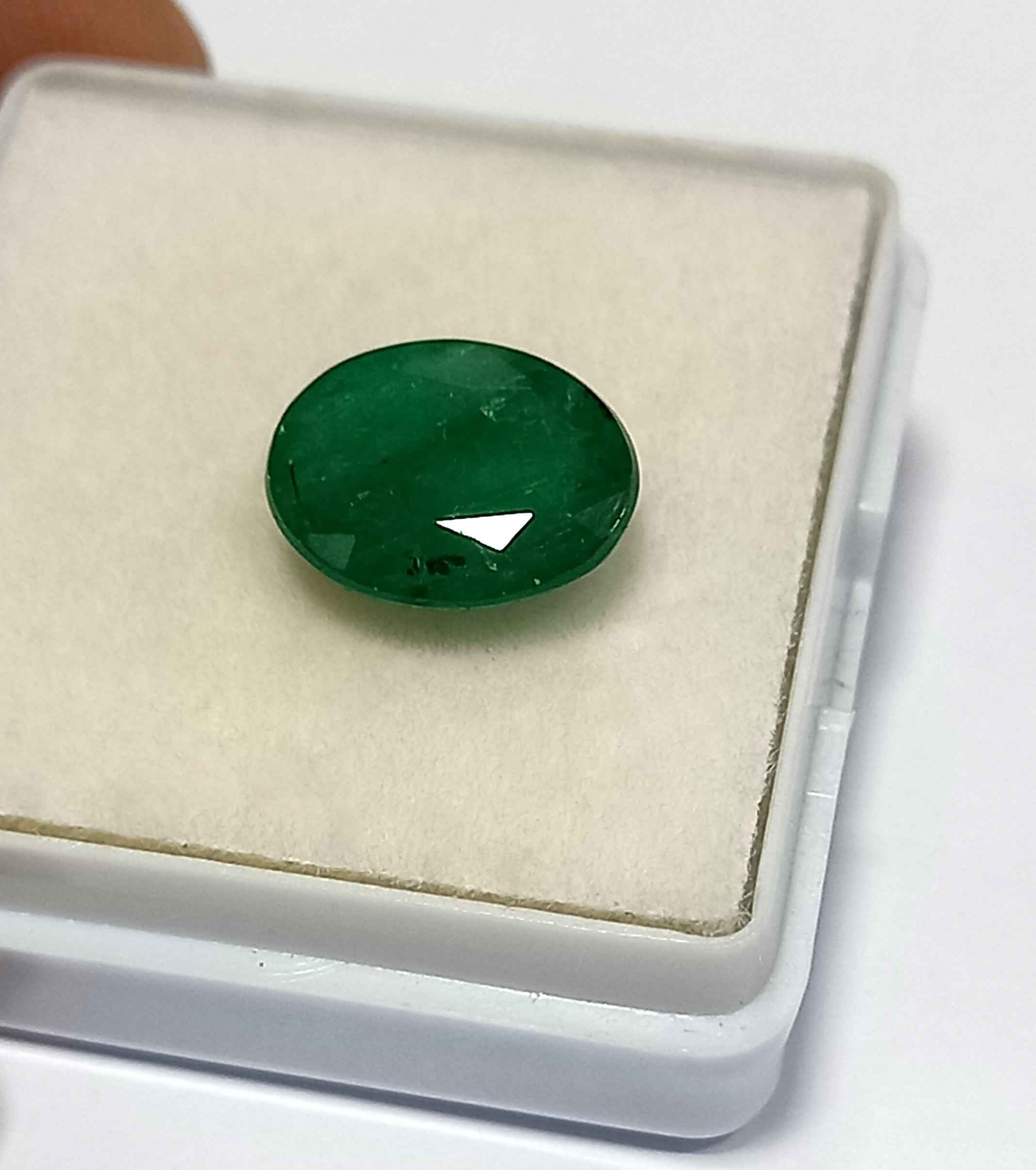 NaturalEmeraldGemstone5_420f198b-6708-48bd-b339-2ad263bea9ba 2.55 Cts Natural Zambian Emerald Gemstone Oval Cut 10.4*8.1 MM EM44