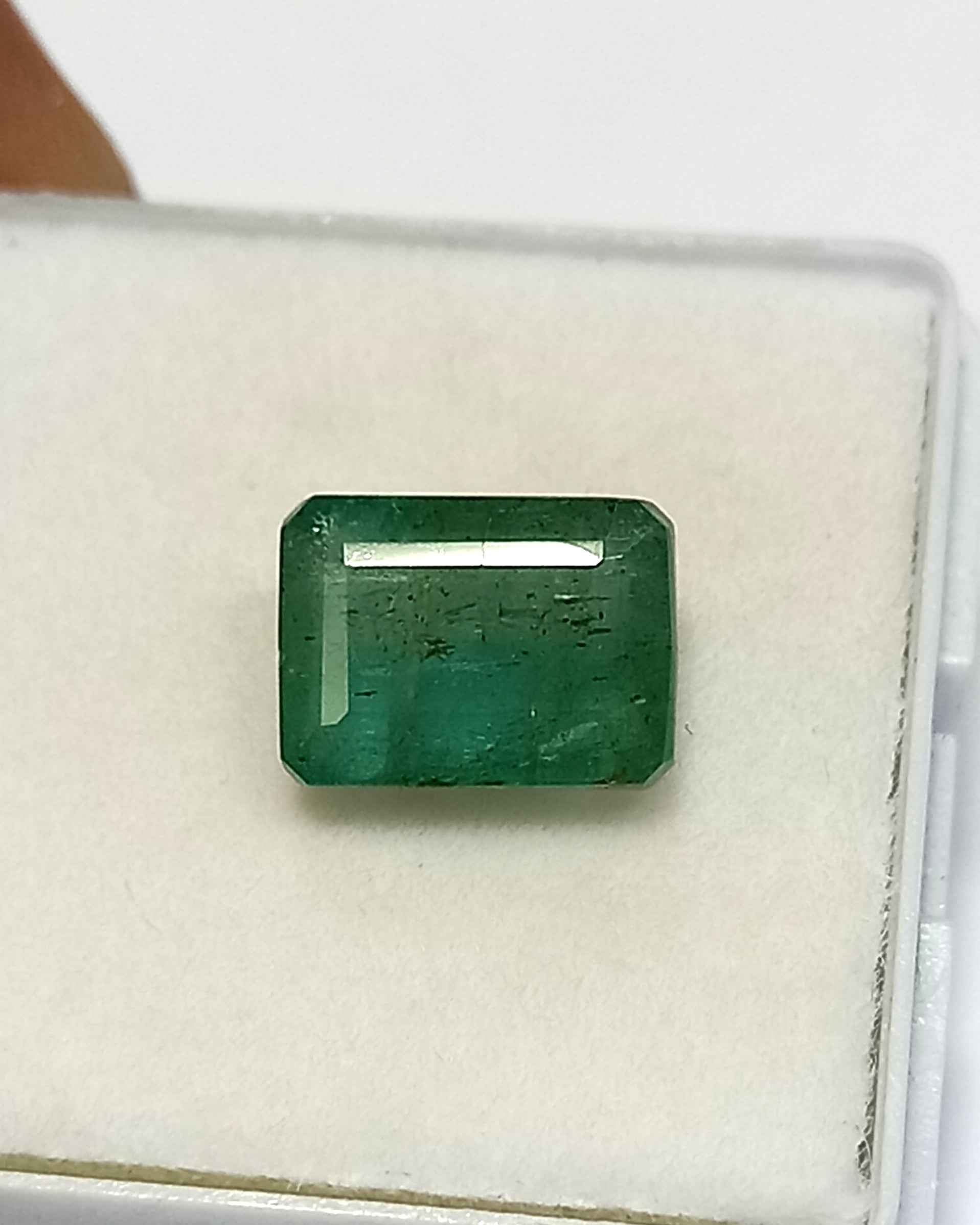 NaturalEmeraldGemstone5_8da10b88-9459-424e-854b-8dc66035c245 3.00 Cts Natural Zambian Emerald 9.5*7 MM Octagon Cut EM37 - Natural Zambian Emerald 3.00 Cts