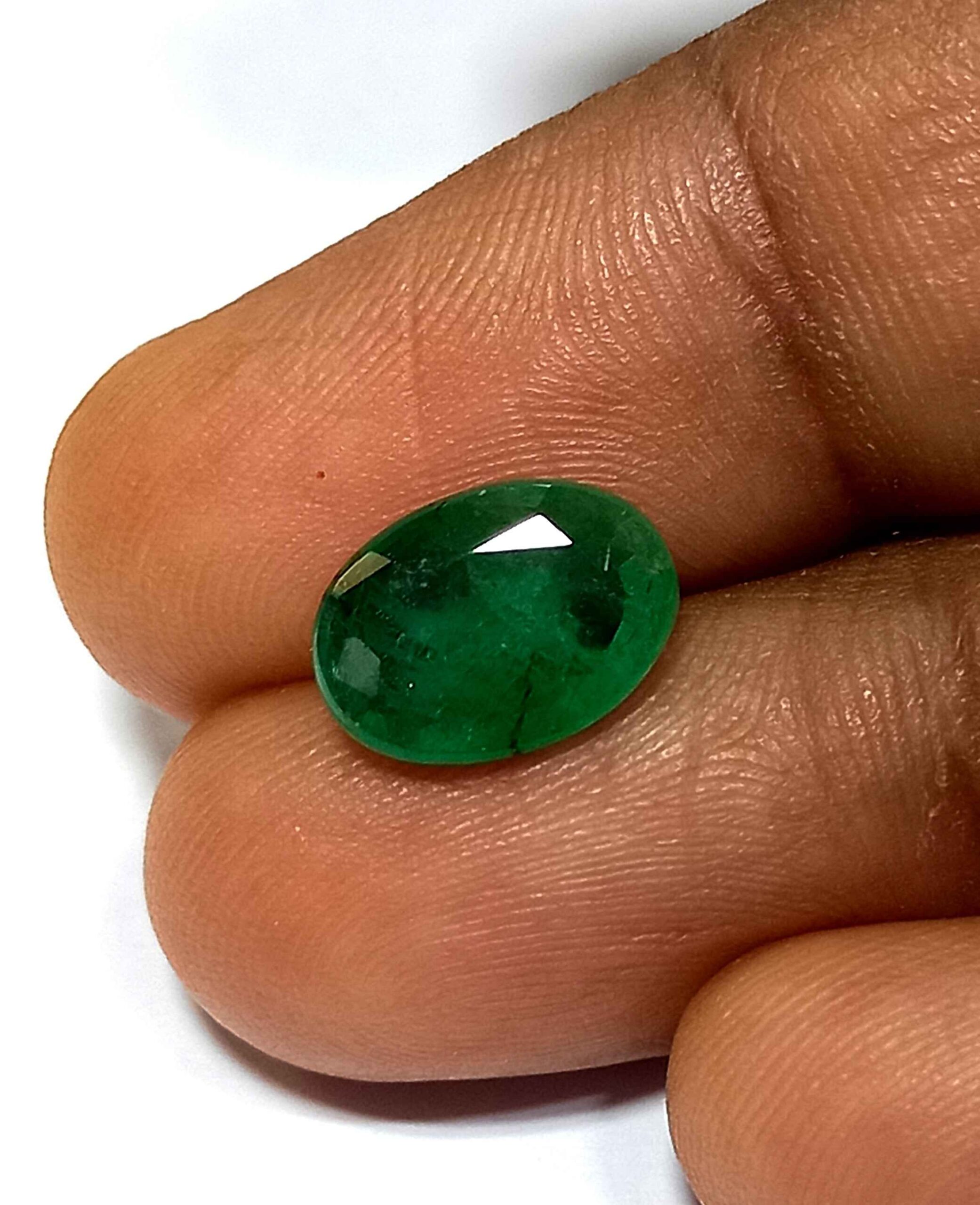 2.15 Cts Natural Zambian Emerald Gemstone Oval Cut 10.5*7.4 MM EM39 - Natural Zambian Emerald