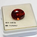 4.45 Cts Natural Sri Lanka Hessonite Garnet Gemstone Oval Cut 11.2*8.9 MM HG9