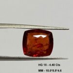 4.40 Cts Hessonite Garnet Natural Sri Lanka Gemstone Cushion Cut 10.0*8.8 MM HG15
