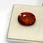 3.90 Cts Oval Cut Natural Sri Lanka Hessonite Garnet Gemstone 11.4*8.6 MM HG3