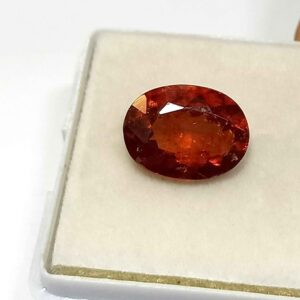 3.90 Cts Oval Cut Natural Sri Lanka Hessonite Garnet Gemstone 11.4*8.6 MM HG3