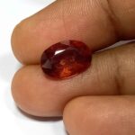 3.10 Cts Natural Sri Lanka Hessonite Garnet Gemstone Oval Cut 11.4*7.9 MM HG1