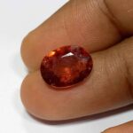 3.90 Cts Oval Cut Natural Sri Lanka Hessonite Garnet Gemstone 11.4*8.6 MM HG3