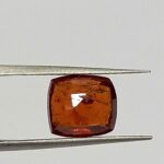 4.40 Cts Hessonite Garnet Natural Sri Lanka Gemstone Cushion Cut 10.0*8.8 MM HG15