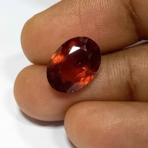 4.25 Cts Natural Sri Lanka Hessonite Garnet Gemstone Oval Cut 12.2*8.7 MM HG5