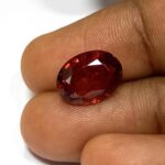 4.05 Cts Oval Cut Natural Sri Lanka Hessonite Garnet Gemstone 11.6*8.7 MM HG12