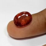 3.90 Cts Oval Cut Natural Sri Lanka Hessonite Garnet Gemstone 11.4*8.6 MM HG3
