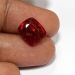 4.40 Cts Hessonite Garnet Natural Sri Lanka Gemstone Cushion Cut 10.0*8.8 MM HG15