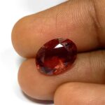 4.05 Cts Oval Cut Natural Sri Lanka Hessonite Garnet Gemstone 11.6*8.7 MM HG12