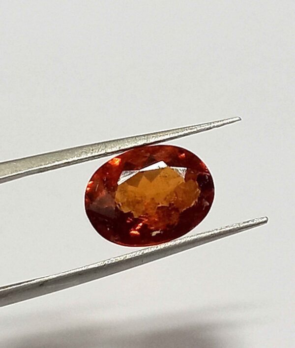 3.90 Cts Oval Cut Natural Sri Lanka Hessonite Garnet Gemstone 11.4*8.6 MM HG3