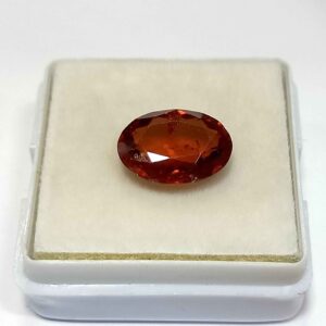 4.05 Cts Oval Cut Natural Sri Lanka Hessonite Garnet Gemstone 11.6*8.7 MM HG12